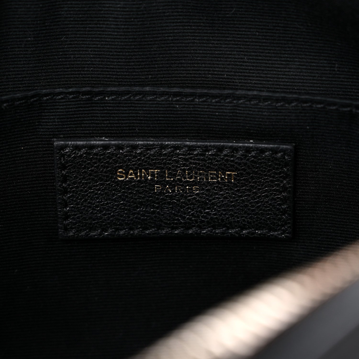 Saint Laurent Calfskin Matelasse Monogram Lou Camera Bag Black 6 of 11