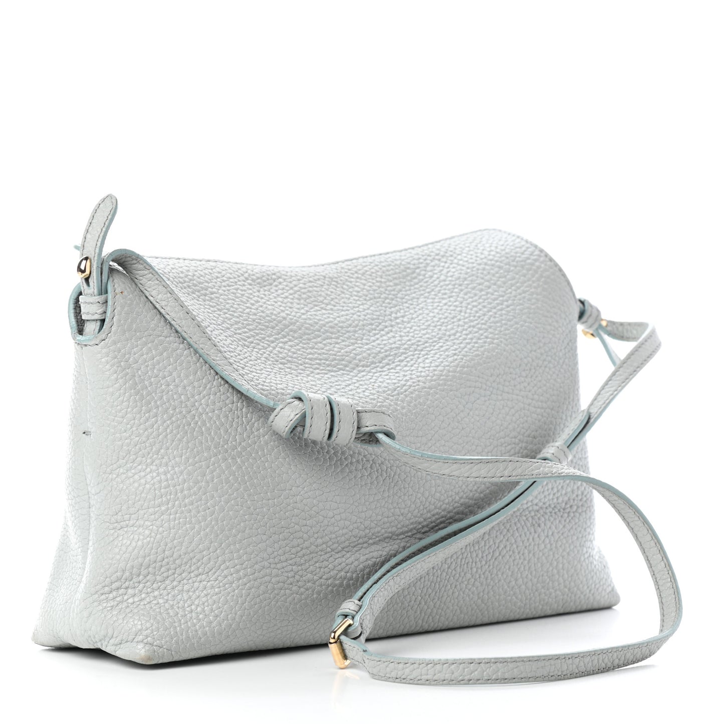 London Grainy Calfskin Small Leah Sky Blue