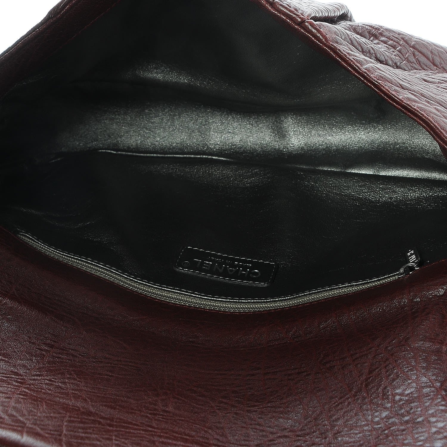 Chanel Distressed Lambskin Quilted Flap Bordeaux 5 of 8