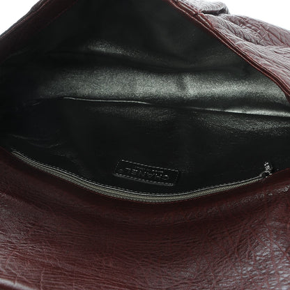 Chanel Distressed Lambskin Quilted Flap Bordeaux 5 of 8