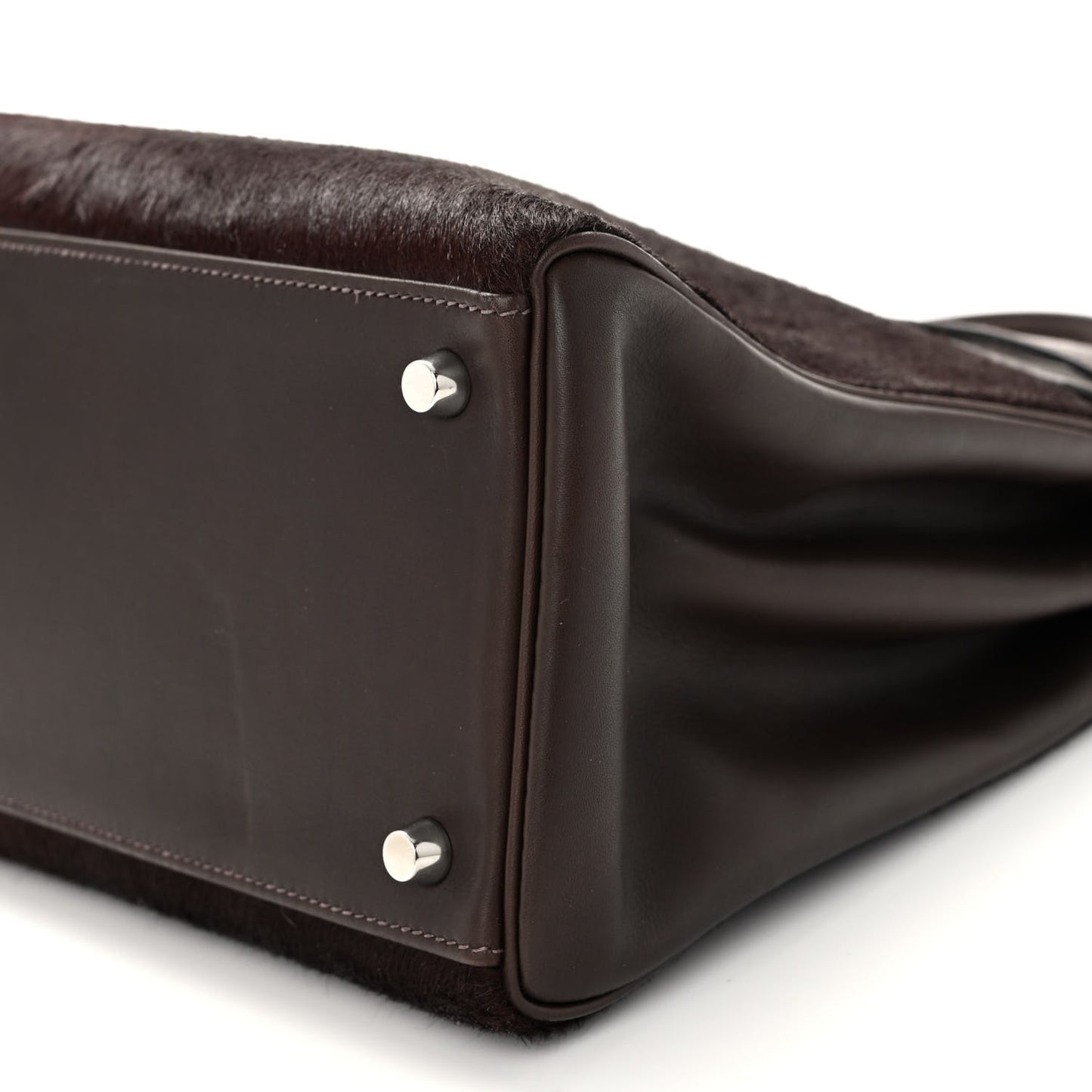 Pony Hair Swift Kelly Retourne 35 Chocolate