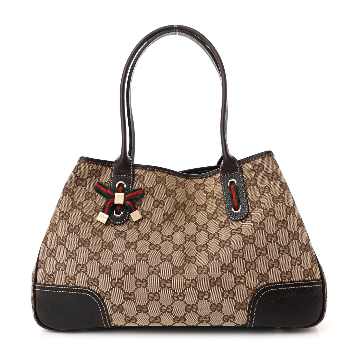 Monogram Medium Princy Tote Dark Brown