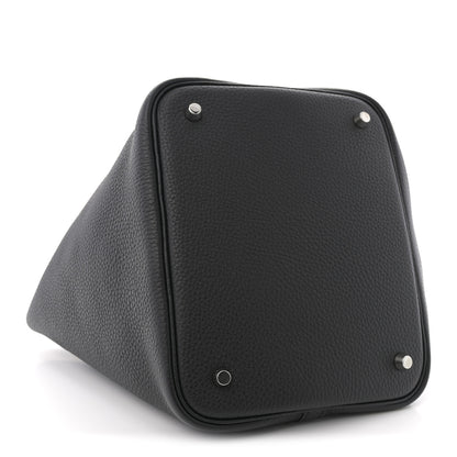 Hermes Taurillon Clemence Picotin Lock 22 MM Black 4 of 11