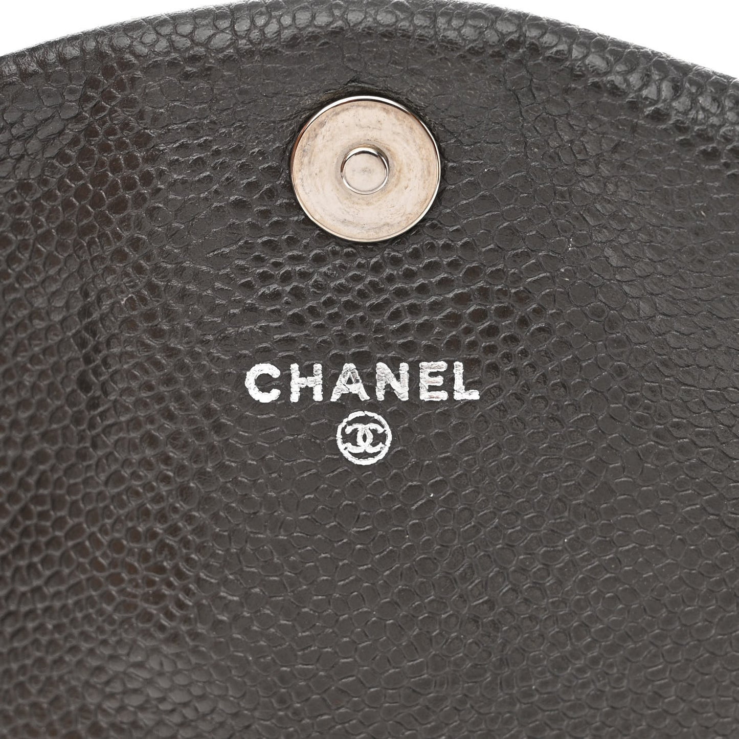 Caviar Half Moon Wallet On Chain WOC Dark Grey