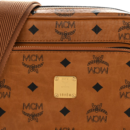 MCM Visetos Monogram Small Aren Crossbody Cognac 8 of 10