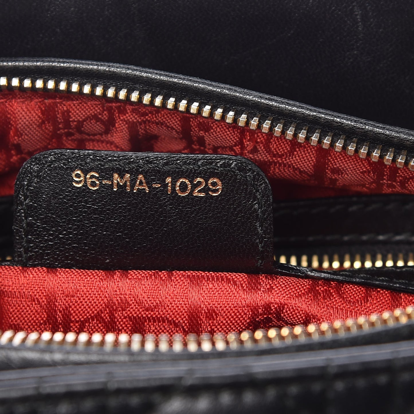 Lambskin Cannage Medium Lady Dior Black