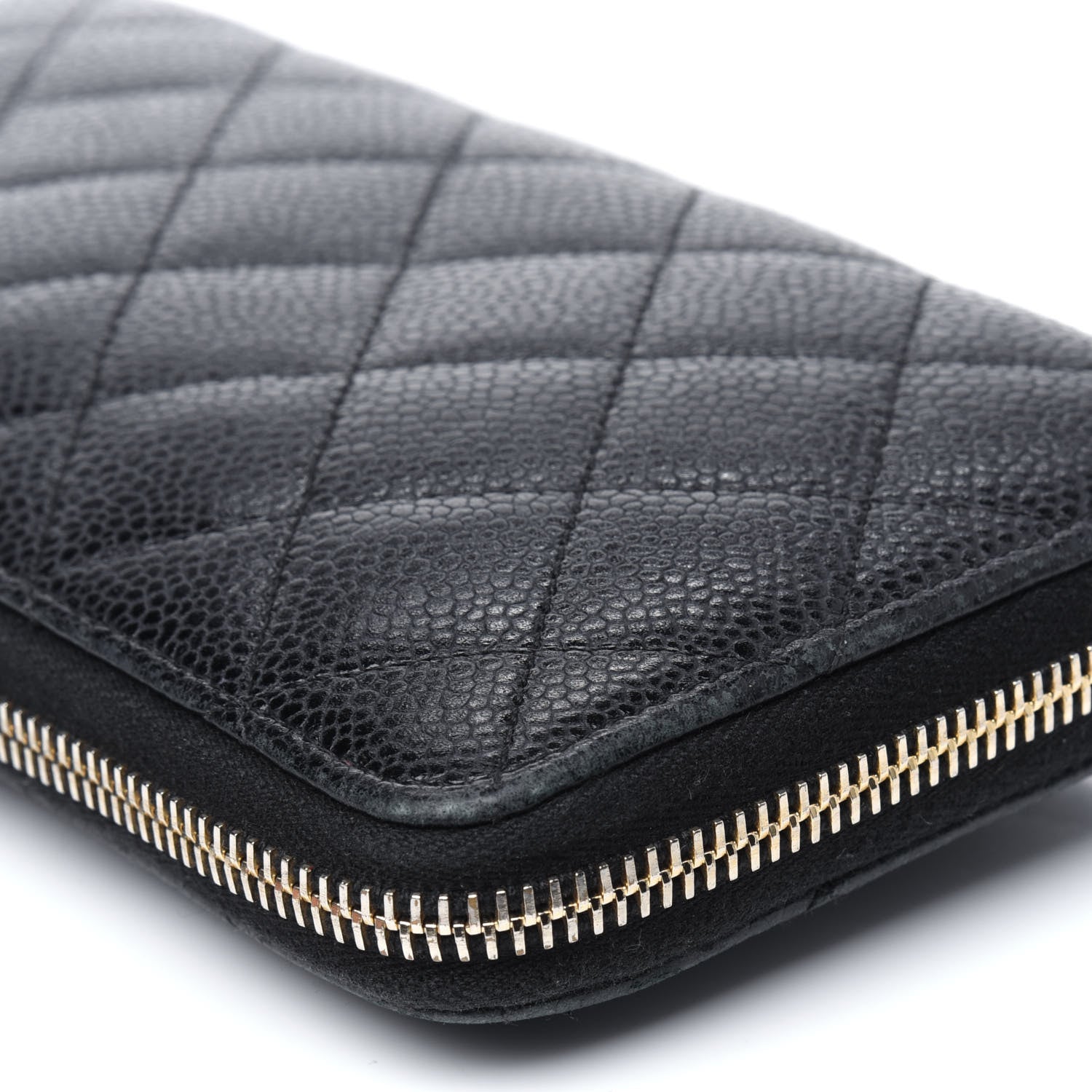 Chanel Caviar Quilted Large Gusset Zip Around Wallet Black 20 of 24