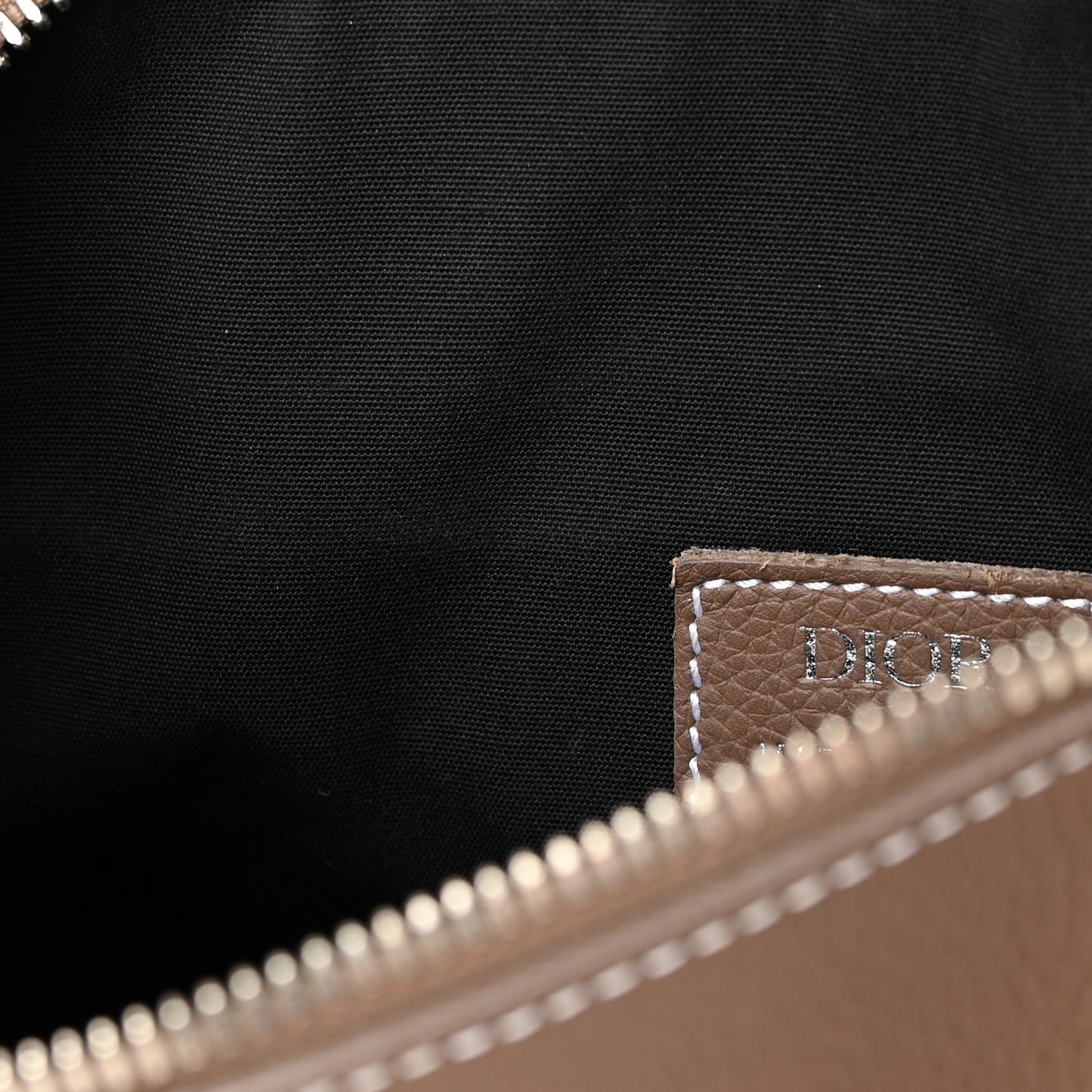 Grained Calfskin Kim Jones Saddle Bag Brown
