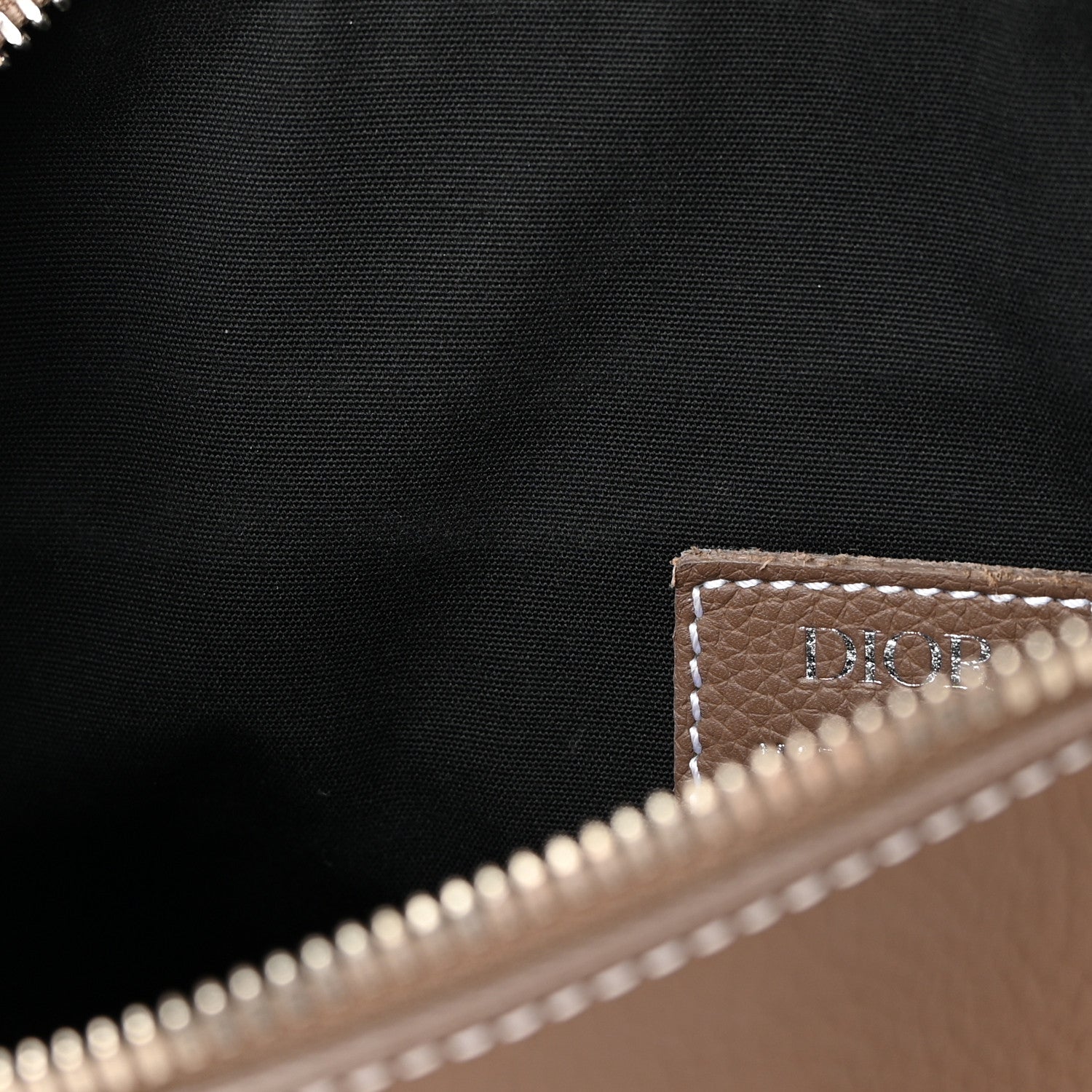 Christian Dior Grained Calfskin Kim Jones Saddle Bag Brown 13 of 13