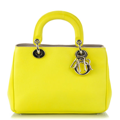 Christian Dior Bullcalf Small Diorissimo Tote Jaune Fluo 1 of 8