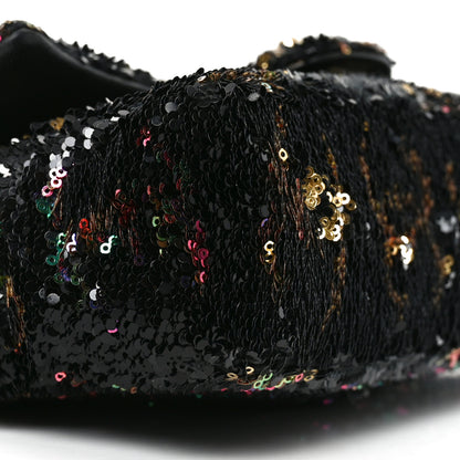Chanel Sequin CC Small Single Flap Black Multicolor 9 of 10