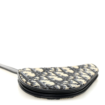 Christian Dior Oblique Saddle Coin Purse Blue 4 of 7