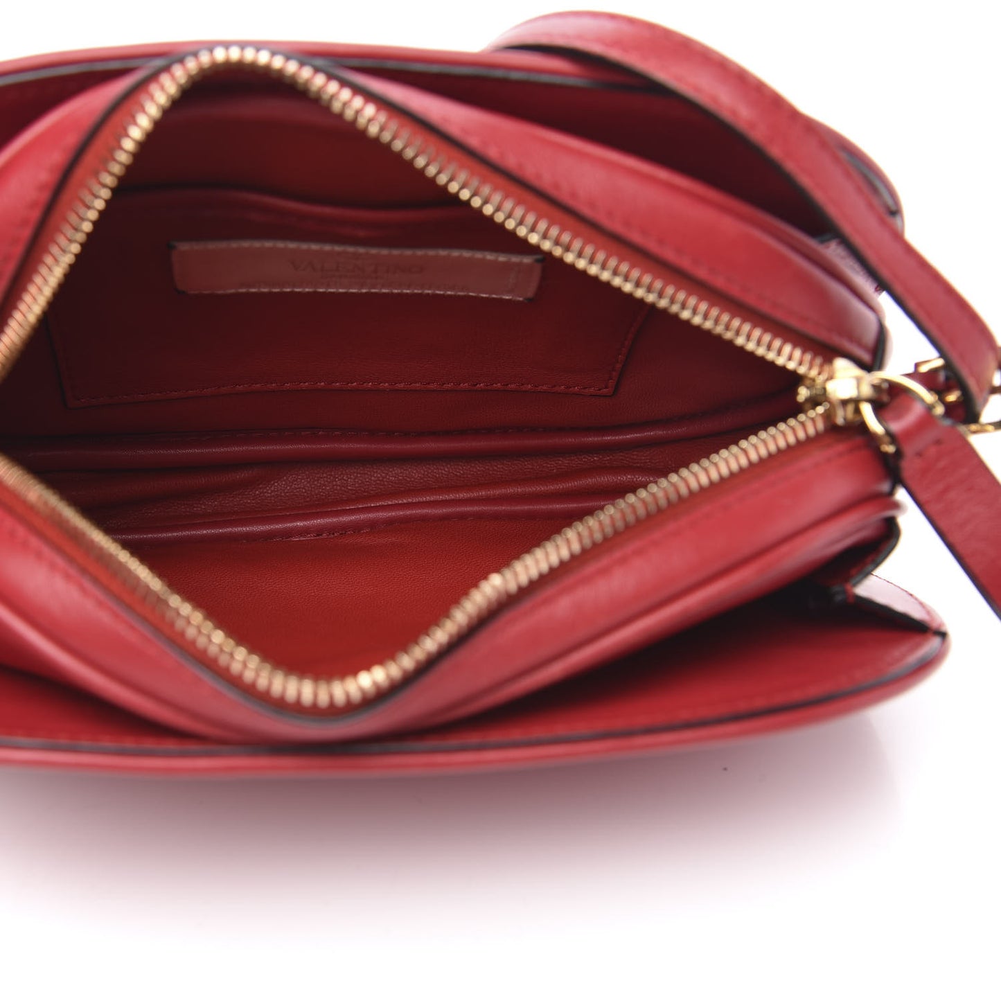 Vitello Small Logo Go Crossbody Bag Red