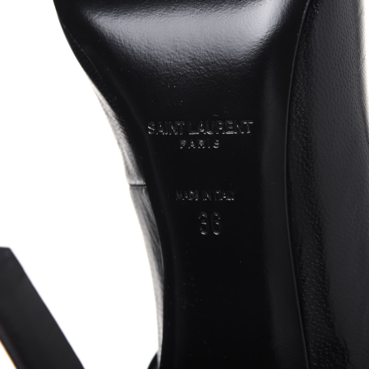 Saint Laurent Nappa Majorelle 105 Pumps 36 Black 6 of 10