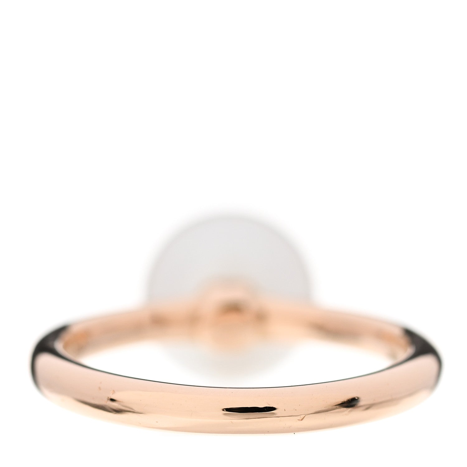 Tiffany 18K Rose Gold Pearl 8mm HardWear Ball Ring 46 3.5 4 of 5