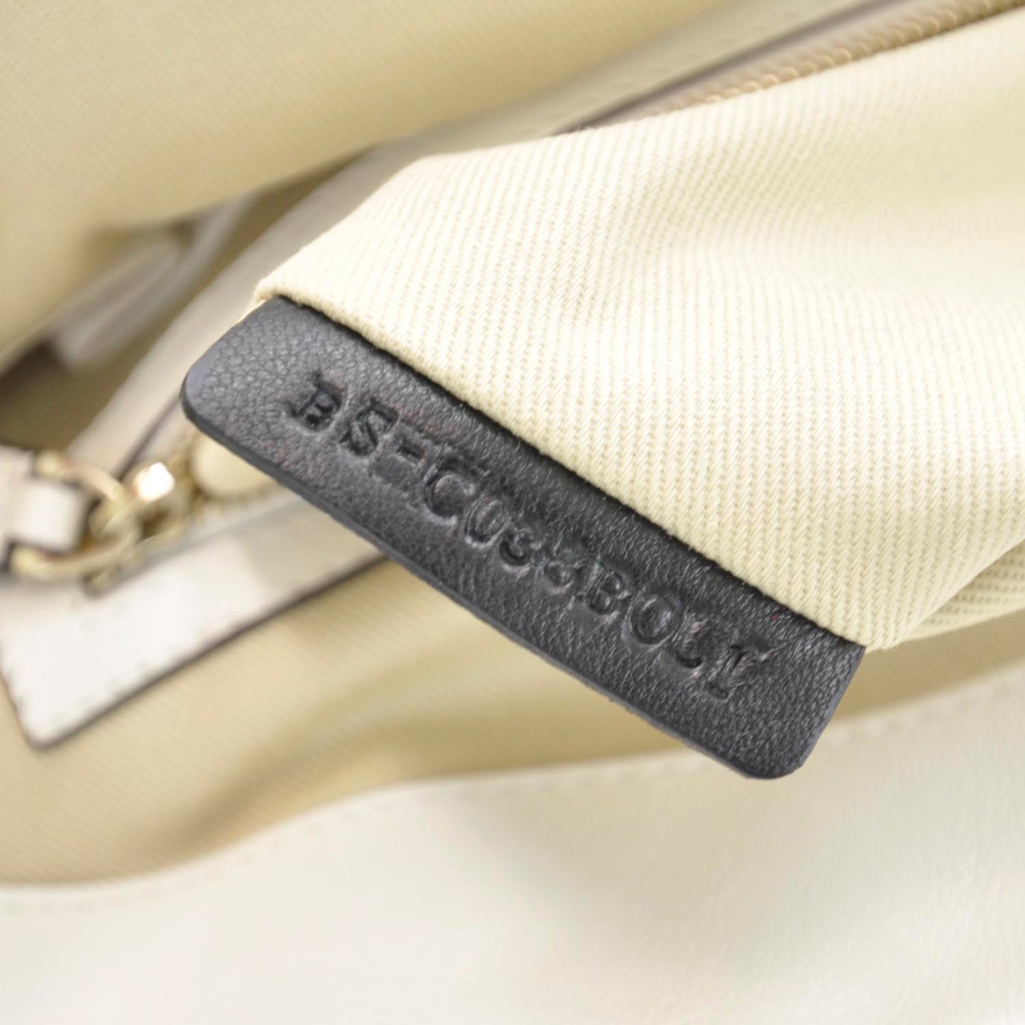 Leather Rockstud Dome Satchel White