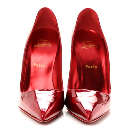Christian Louboutin Metallic Patent Psychic So Kate 120 Pumps 38.5 Loubi 3 of 9