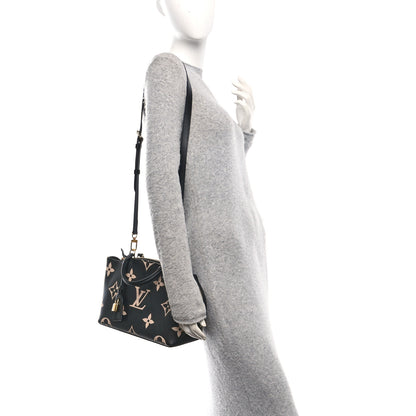 Louis Vuitton Empreinte Monogram Giant Petit Palais Black Beige 2 of 9