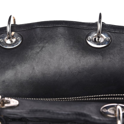 Christian Dior Patent Cannage Medium Granville Tote Black 14 of 16