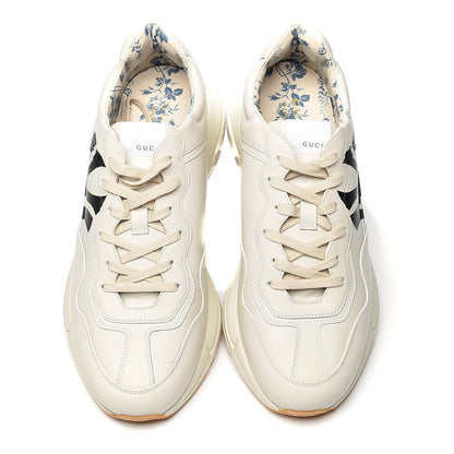 Gucci X MLB Calfskin NY Yankees Mens Rhyton Sneakers 8 Mystic White 6 of 12