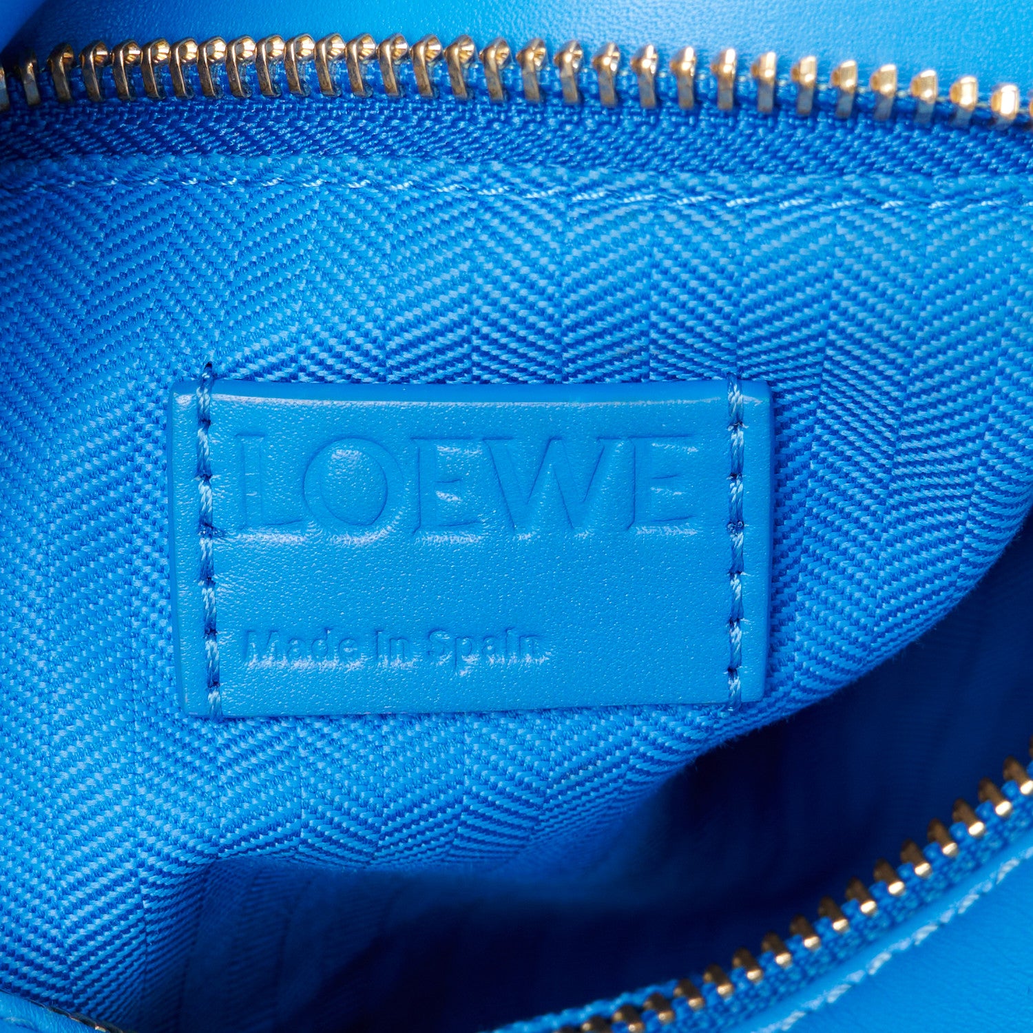 Loewe Satin Calfskin Small Puzzle Bag Scuba Blue 6 of 11