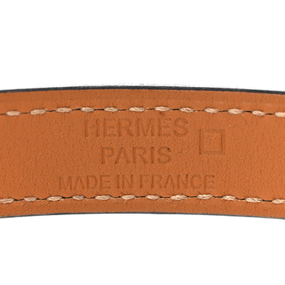 Hermes Shiny Alligator Lizard Kelly Double Tour Bracelet T2 Black 5 of 8