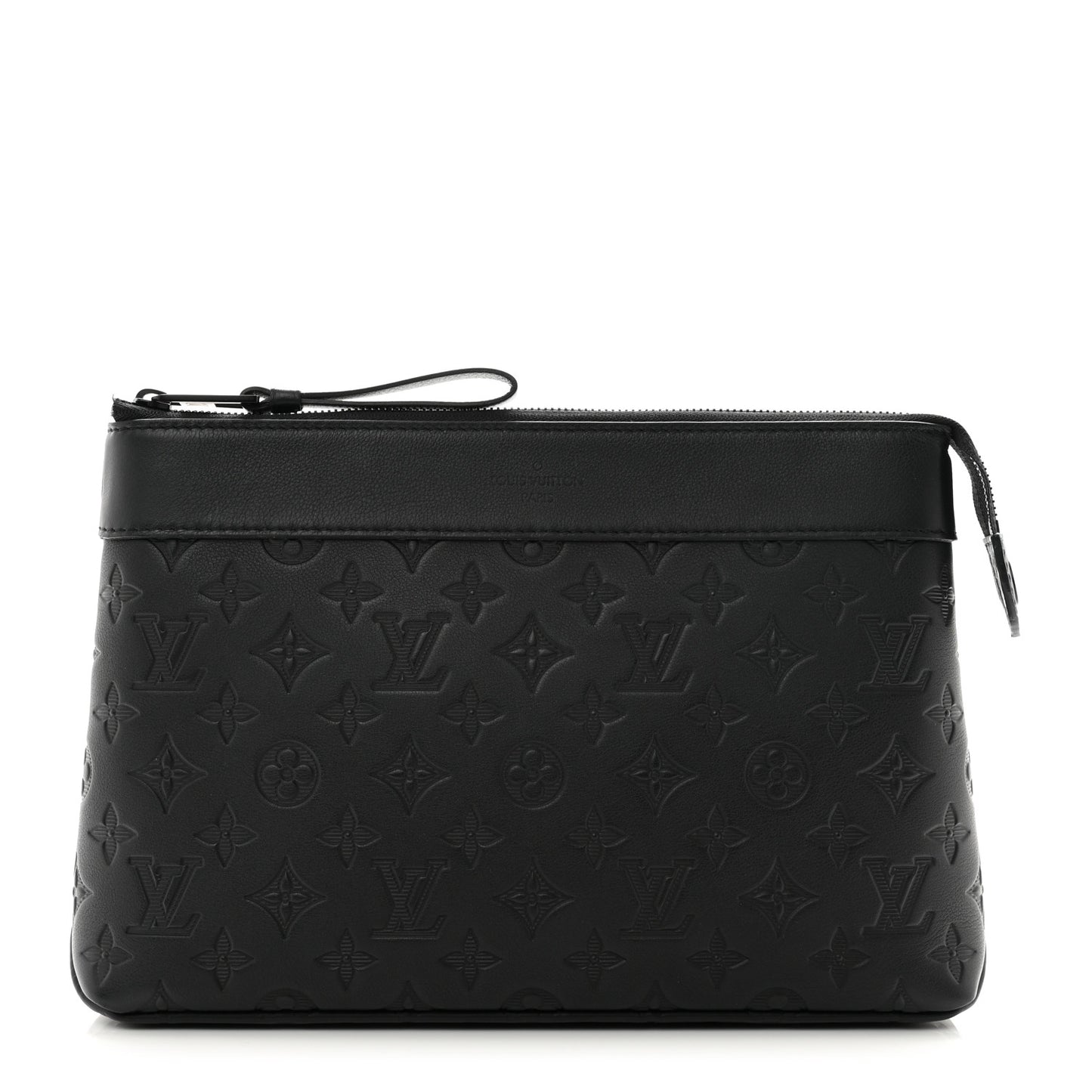 Shadow Calfskin Monogram Pochette Voyage Souple Black
