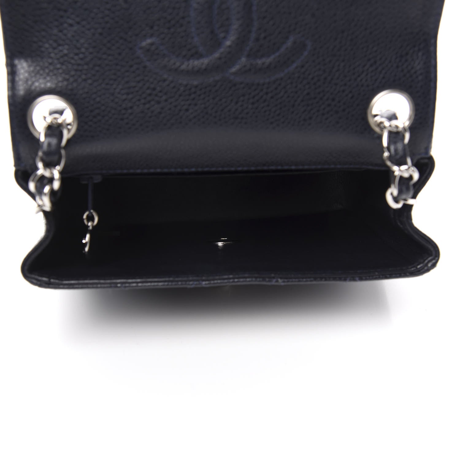Chanel Caviar Quilted Mini Square Flap Navy 5 of 11