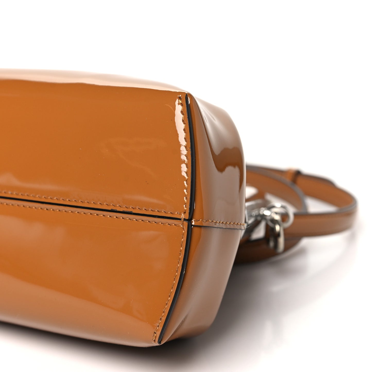 Patent Midi Fendi First Caramello