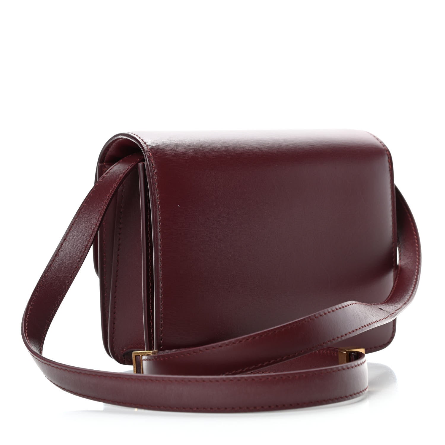 Celine Box Calfskin Small Classic Box Flap Bag Burgundy 2 of 4