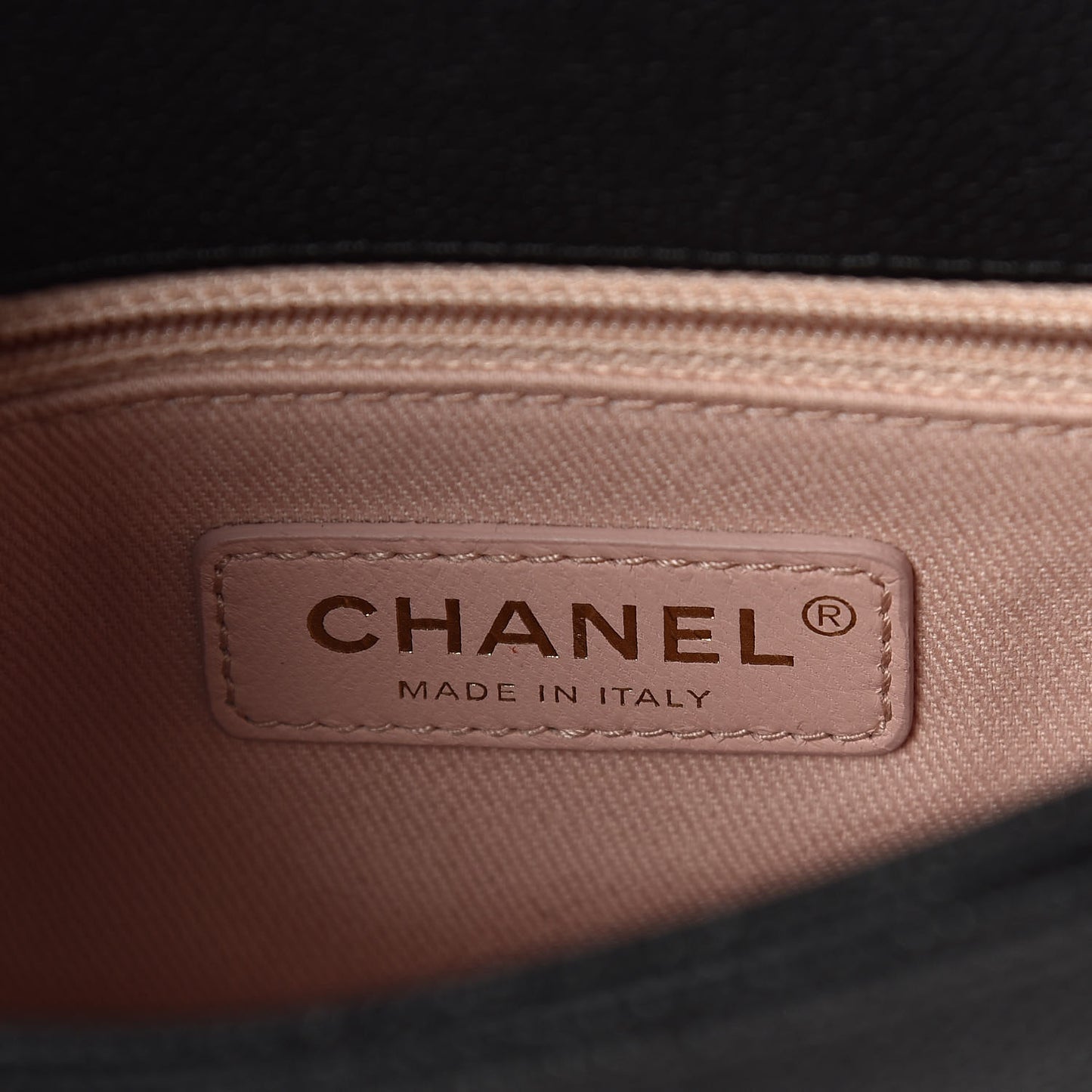 Caviar Quilted Thread Around Single Flap Black