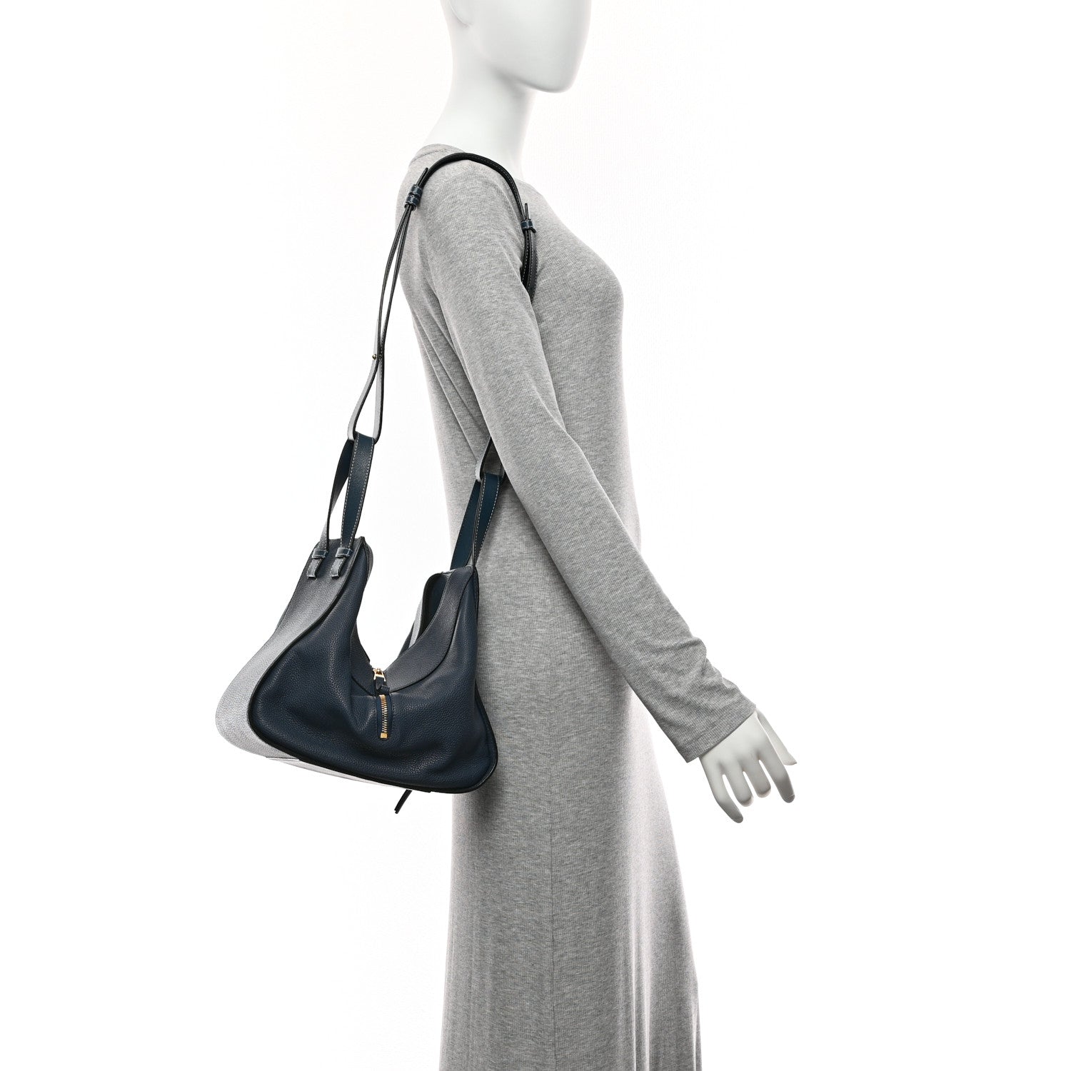 Loewe Grained Calfskin Small Hammock Shoulder Bag Marine 2 of 10