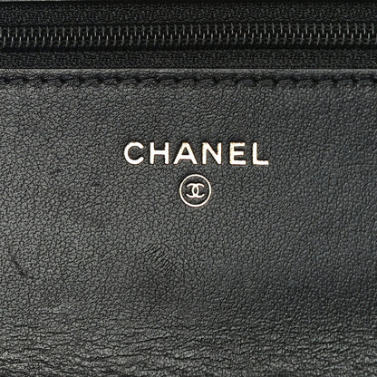 Chanel Lambskin Quilted Chanel 19 Wallet On Chain WOC Black 6 of 17
