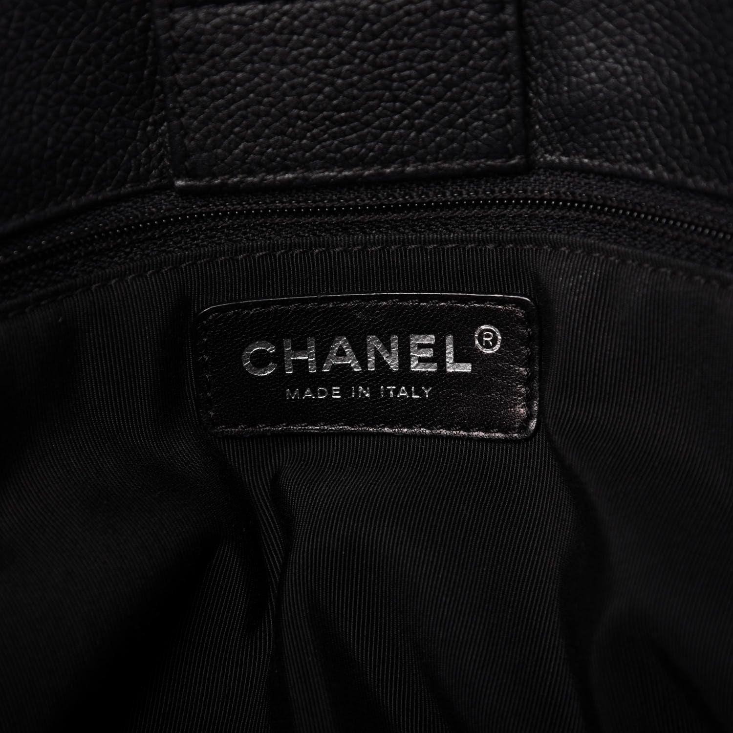 Chanel Calfskin Cerf Executive Shopper Tote Black 8 of 9