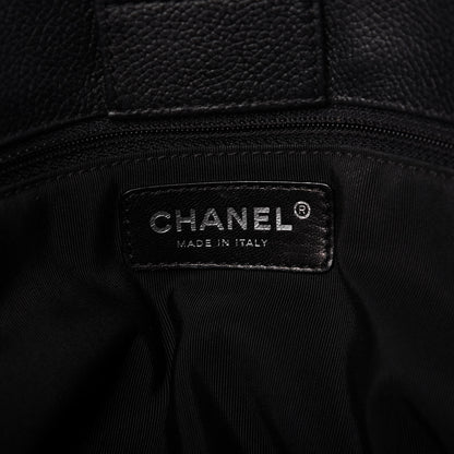 Chanel Calfskin Cerf Executive Shopper Tote Black 8 of 9