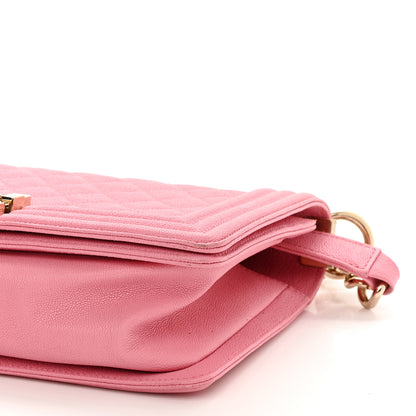Chanel Caviar Quilted Medium Boy Flap Light Pink 9 of 10