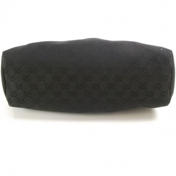 Monogram Wood Handle Frame Doctor Bag Black