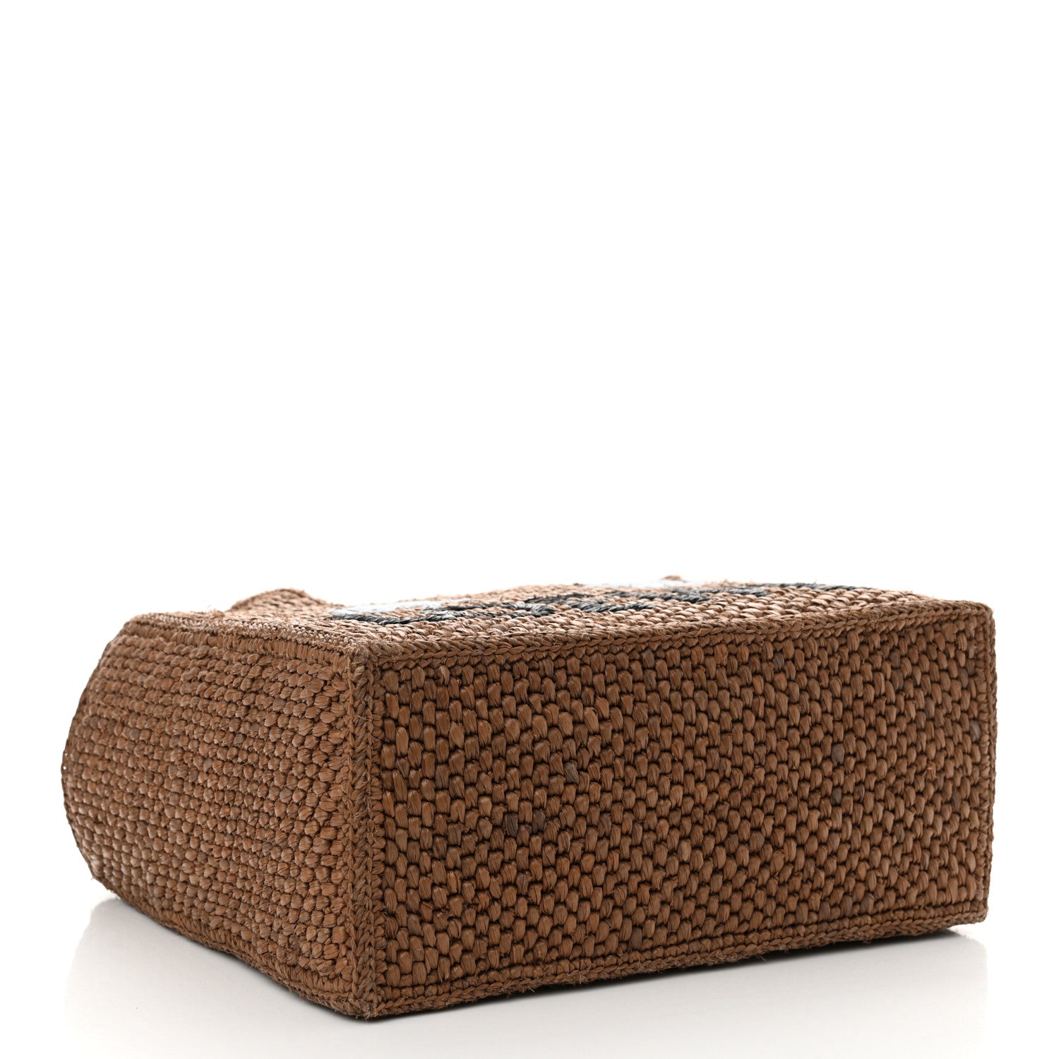 Loewe X SUNA FUJITA Raffia Small Font Tote Brown 4 of 12