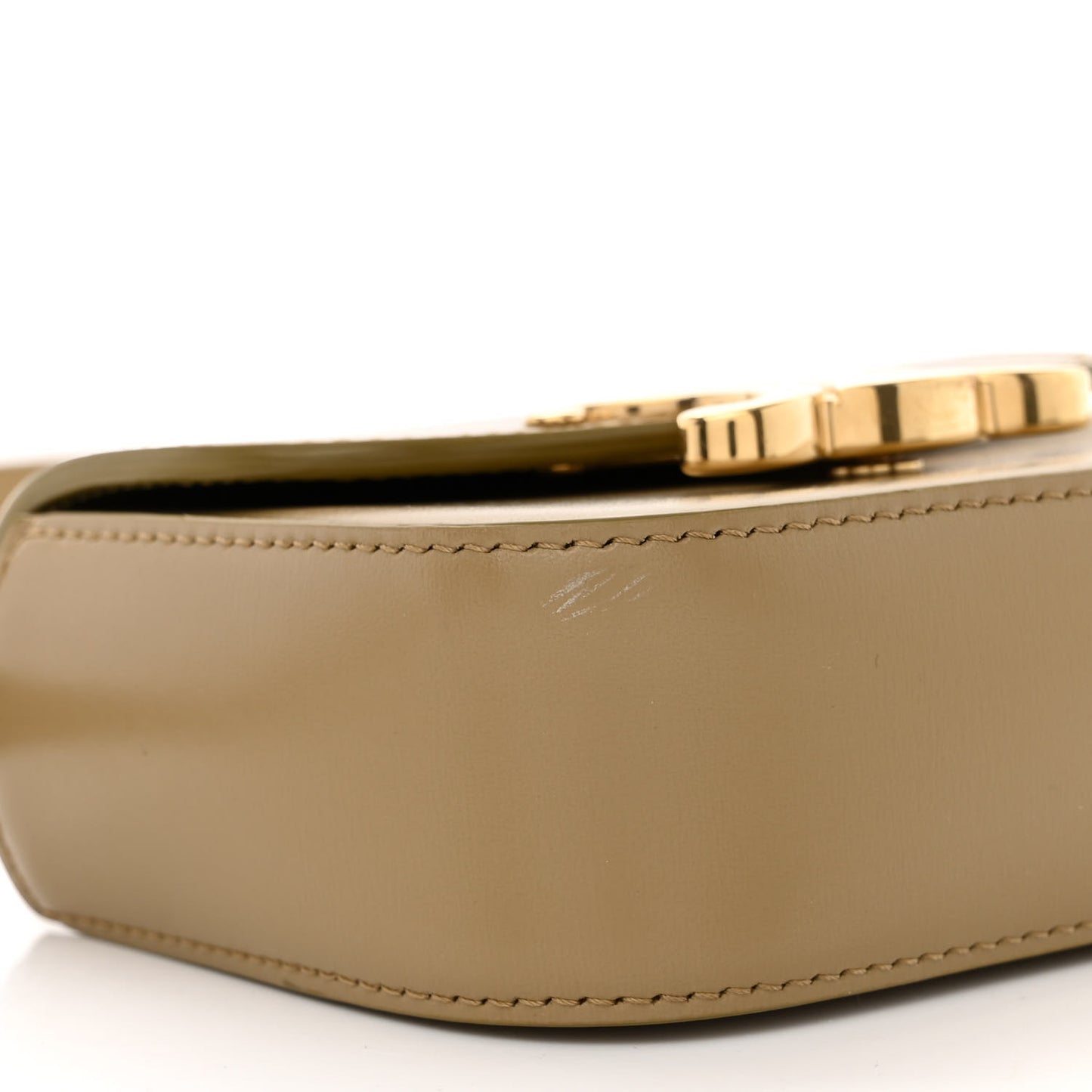Shiny Calfskin Mini Triomphe Olive