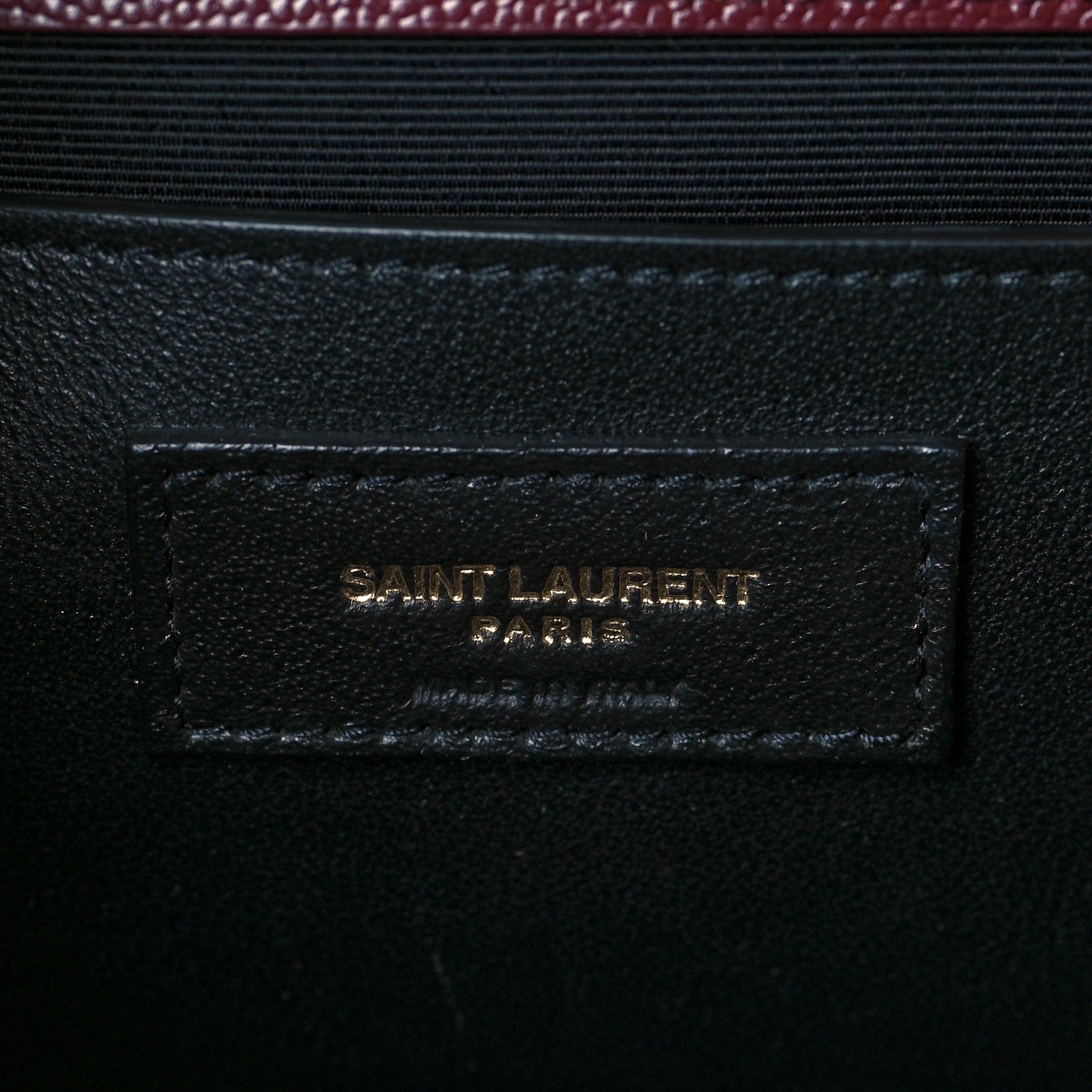 Saint Laurent Grain De Poudre Textured Mixed Matelasse Medium Triquilt Monogram Satchel Rouge Legion 5 of 8