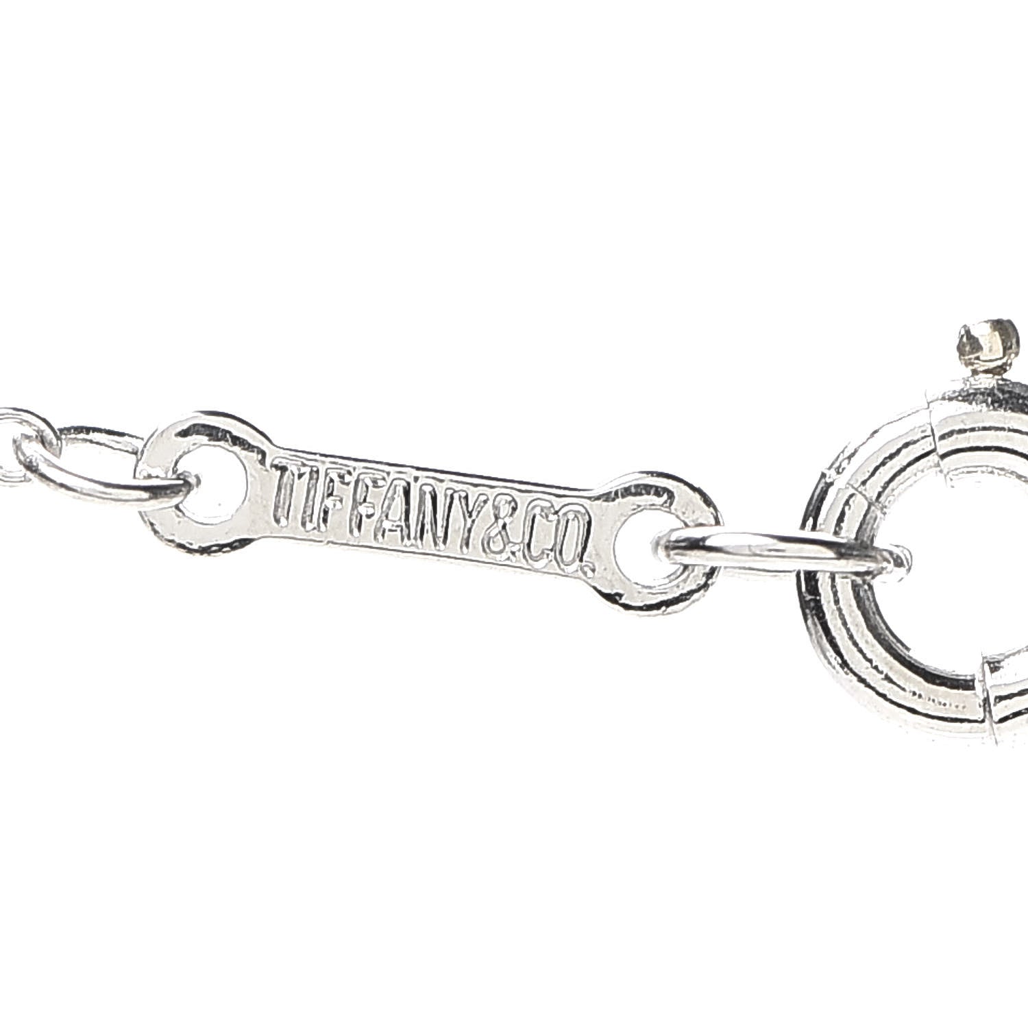 Tiffany Platinum Diamond 3 Station Diamonds by the Yard Necklace 5 of 6
