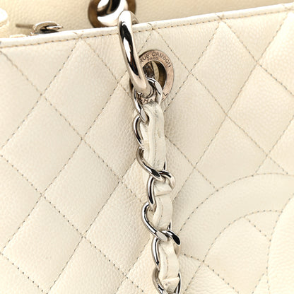 Chanel Caviar Quilted Grand Shopping Tote GST White 11 of 13