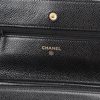 Chanel Caviar Quilted Wallet On Chain WOC Black 5 of 11