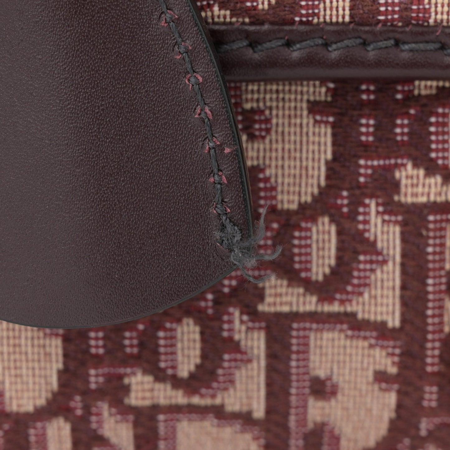Oblique Dioraddict Flap Bag Burgundy