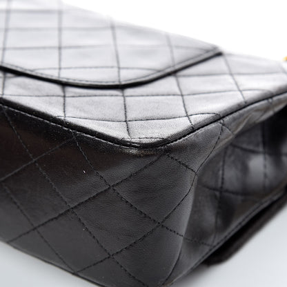 Chanel Lambskin Quilted Medium Double Flap Black 15 of 16