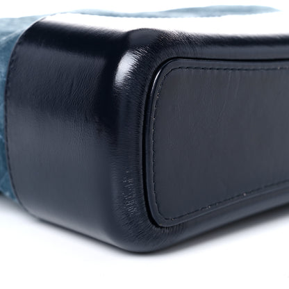 Chanel Suede Calfskin Quilted Medium Gabrielle Hobo Blue 8 of 15