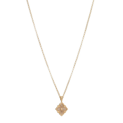 Buccellati 18K Yellow Gold Mother of Pearl Small Opera Tulle Pendant Necklace 1 of 5