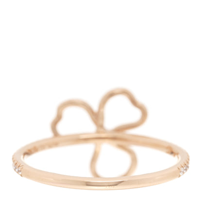 Tiffany 18K Rose Gold Diamond Mini Open Paper Flowers Ring 54 7 3 of 5