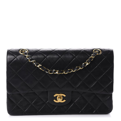 Chanel Lambskin Quilted Medium Double Flap Black 1 of 13