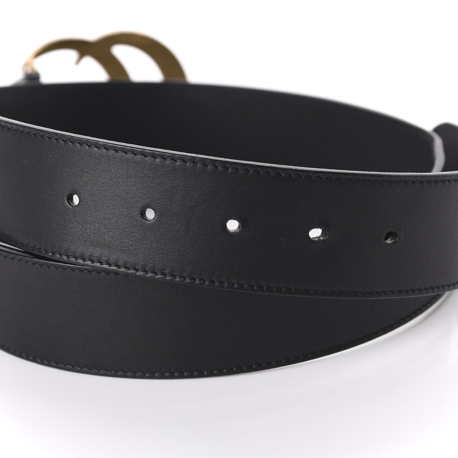 Gucci Calfskin Double G 40mm Belt 85 34 Black 3 of 6
